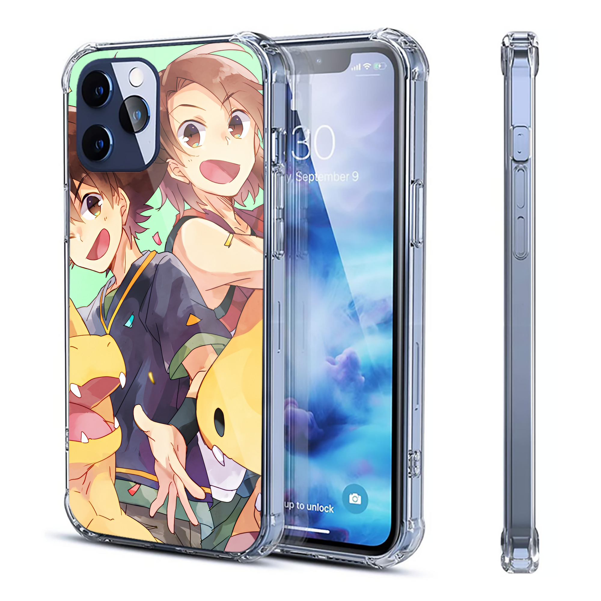 （画像用） Digimon デジタルモンスター/デジモン 【iPhone 12シリーズ対応】透明スマホケース（クリアソフトケース）